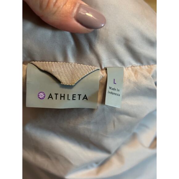 Pre-Owned Athleta Vest Goosedown Silcer/Gray Size L - Picture 3 of 11